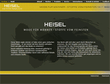 Tablet Screenshot of heisel.com